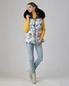 Gorski Reversible Apres-ski Vest With Detachable Fox Hood Trim In Multi