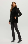 Gorski Reversible Chevron Shearling Lamb Vest In Black