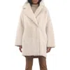 Gorski Reversible Genuine Shearling Jacket With Embroiderd Trim In Neutral
