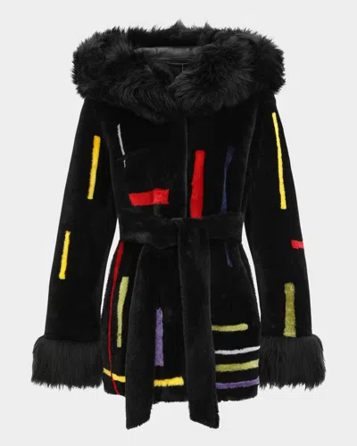 GORSKI REVERSIBLE LAMB SHEARLING PARKA WITH MERINILLO LAMB SHEARLING DETAILS