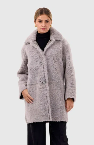 GORSKI GORSKI REVERSIBLE LONG HAIR SHEARLING STROLLER
