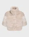 Gorski Reversible Merinillo Shearling Lamb Bolero In Cream