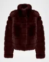 Gorski Reversible Merinillo Lamb Shearling Jacket In Wine