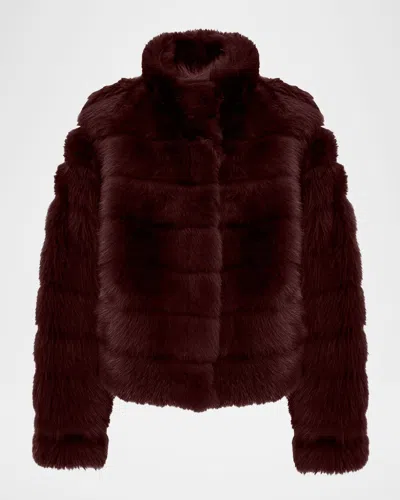 Gorski Reversible Merinillo Lamb Shearling Jacket In Wine