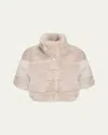 Gorski Reversible Merinillo Shearling Lamb Bolero In Cream/cream