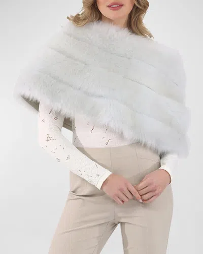 Gorski Reversible Merinillo Shearling Lamb Cape In White