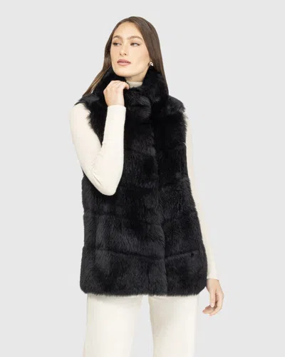 Gorski Reversible Merinillo Shearling Lamb Vest In Black