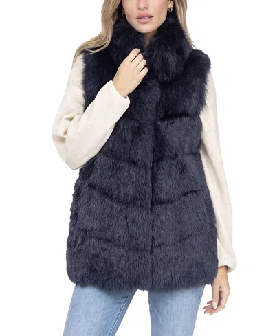 Gorski Reversible Merinillo Shearling Lamb Vest In Blue