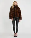 Gorski Reversible Mink Jacket In Brown