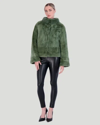 Gorski Reversible Mink Jacket In Green