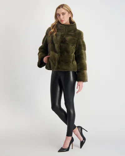Gorski Reversible Mink Jacket In Green