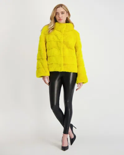 Gorski Reversible Mink Jacket In Yellow