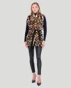 GORSKI REVERSIBLE REX RABBIT VEST WITH WOOL BACK AND BELT