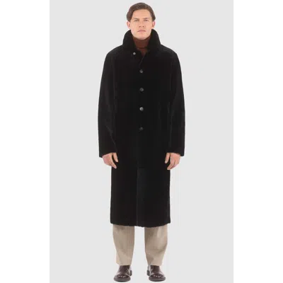 Gorski Reversible Select Shearling Lamb Coat In Black