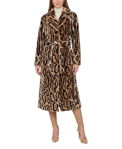 Gorski Reversible Select Shearling Lamb Coat With Belt In Multi