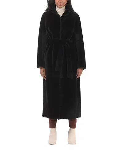 Gorski Reversible Shearling Lamb Coat In Black