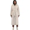 Gorski Reversible Shearling Lamb Long Coat In Neutral