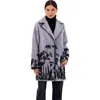 Gorski Reversible Shearling Lamb Short Coat In Gray