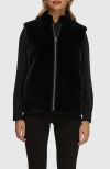 Gorski Reversible Shearling Lamb Vest In Black
