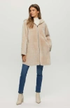 Gorski Reversible Shearling Parka With Pattern In Brown