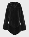 Gorski Reversible Textured Lamb Shearling Jacket In Black