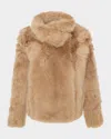 Gorski Reversible Toscana Lamb Shearling Jacket In Gold