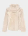 Gorski Reversible Toscana Lamb Shearling Jacket In White