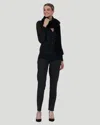 Gorski Rex Rabbit Knit Scarf In Black