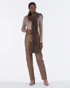 Gorski Rex Rabbit Knit Scarf In Grey