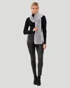 Gorski Rex Rabbit Knit Scarf In Multi