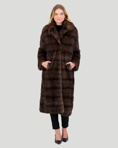 Gorski Sable Coat In Multi