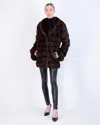 Gorski Sable Jacket With Notch Collar In Multi