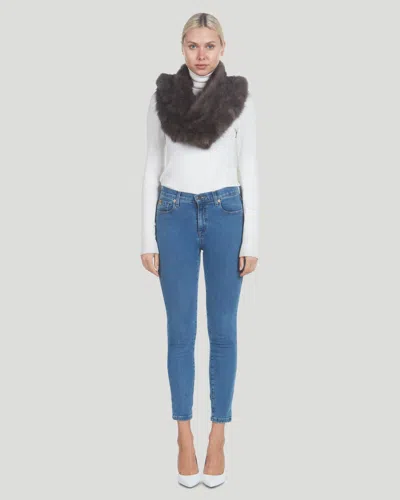 Gorski Sable Knit Infinity Ruffle Scarf In Multi