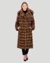Gorski Sable Short Coat In Multi