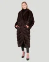 Gorski Sable Short Coat In Multi
