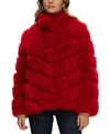 Gorski Select Cashmere Goat Diagonal Jacket In Red