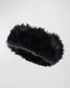 Gorski Select Lamb Headband In Black
