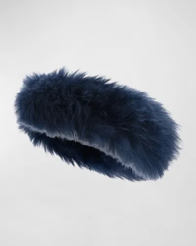 Gorski Select Lamb Headband In Blue