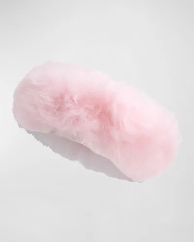 Gorski Select Lamb Headband In Pink