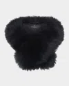 Gorski Select Lamb Shearling Collar In Black