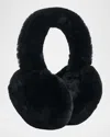 Gorski Select Lamb Shearling Earmuffs In Black