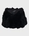 Gorski Select Lamb Shearling Stole In Black
