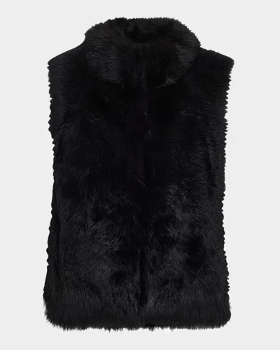 Gorski Select Lamb Shearling Vest In Black