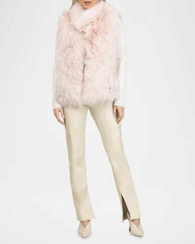 Gorski Select Lamb Shearling Vest In Neutral