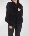 Gorski Select Mongolian Lamb Vest In Navy
