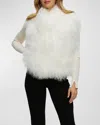 Gorski Select Mongolian Lamb Vest In White