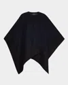 Gorski Select Reversible Wool Cape In Black