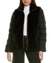 Gorski Shearling Chevron Jacket In Black