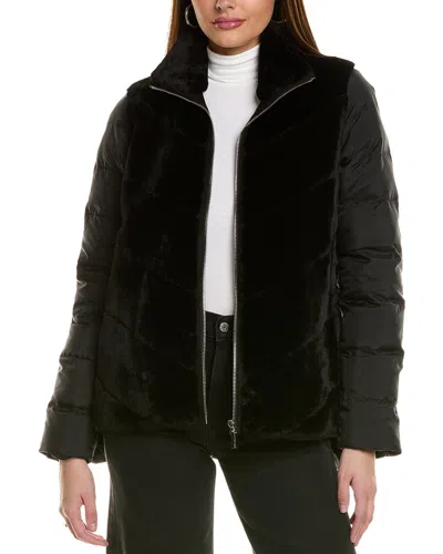GORSKI GORSKI SHEARLING CHEVRON JACKET