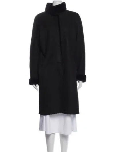 Pre-owned Gorski Shearling Fur Coat In Gray